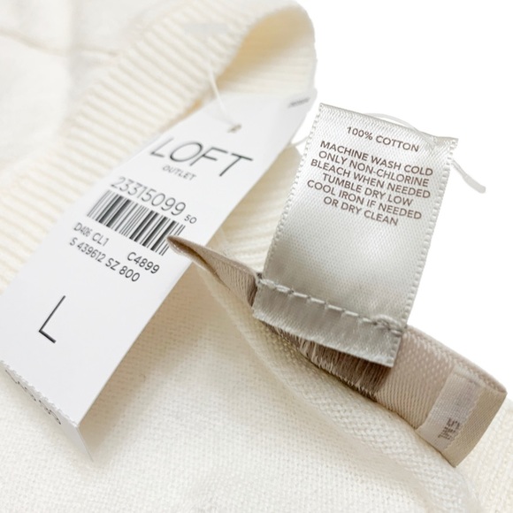 LOFT Cream Button Down Cardigan - Picture 4 of 6